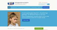 Desktop Screenshot of gedragsproblemenindeklas.nl